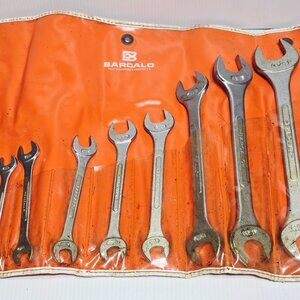 10 Pcs - Vintage Barcalo Buffalo Open End Wrenches Set, sizes 1/4" - 1-1/8"